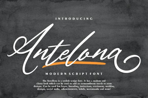 Antelona Script: A Modern Calligraphy Font for Elegant Design