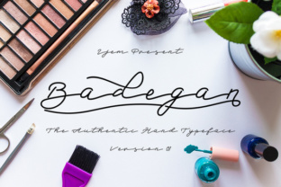Badegan Script: A Modern Calligraphy Font for Creative Projects