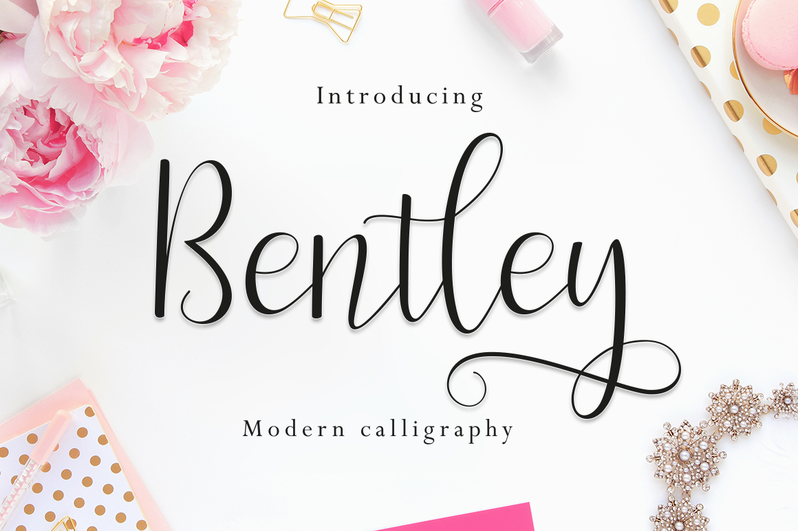 Bentley Script: A Modern Calligraphy Font for Elegant Projects