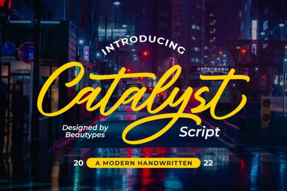Catalyst Script: A Fresh Handwritten Font for Bold Branding