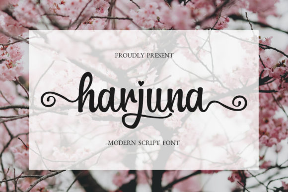 Harjuna Script: A Romantic Font for Modern Creations