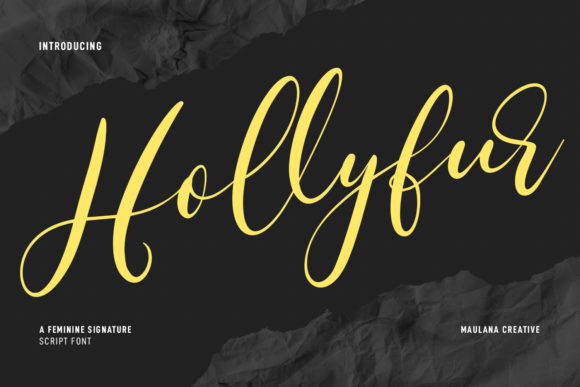 Hollyfur Script: Your Guide to This Feminine, High-Contrast Typeface