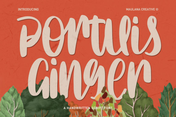 Portuis Ginger Script: A Bold Handwritten Font for Modern Design