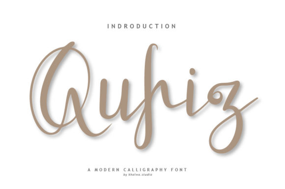 Qufiz Script: Adding a Handwritten Touch to Your Brand